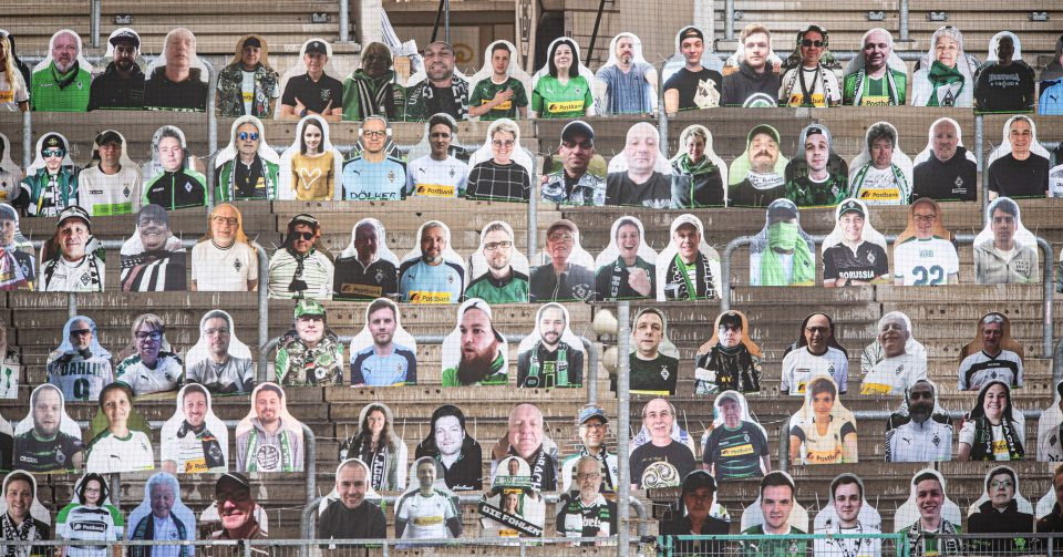 Coronavirus: 8000 Borussia fans pay for cardboard cutouts of themselves to fill stadium if league returns behind closed doors (photos)