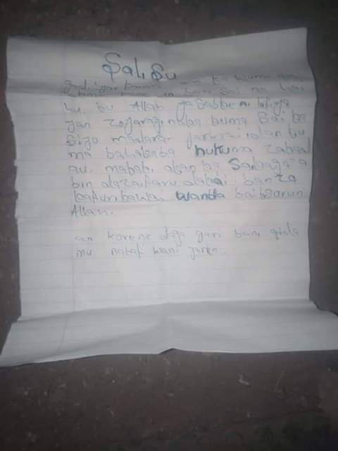 Day-old baby found dumped in Katsina with a note addressed to Salisu