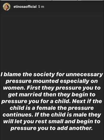 Etinosa Idemudia criticizes Halima Abubakar for using another woman's baby's photo as hers; Halima hits back with a stern warning