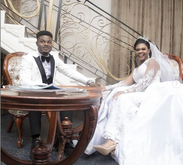 Photos from wedding ceremony of My Flatmates star, MC Pashun and wife Gift 