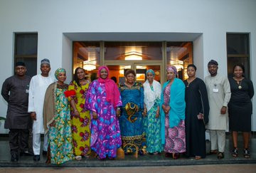 Patience Jonathan visits Aisha Buhari (photos)