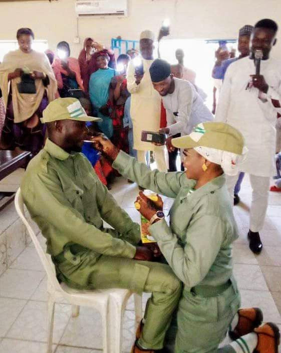 Serving corps members marry in NYSC uniform (photos)