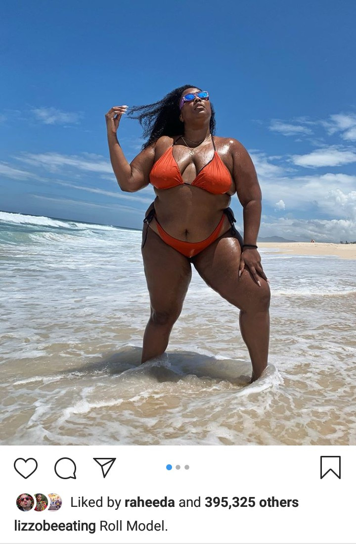 Singer Lizzo makes fun of her 