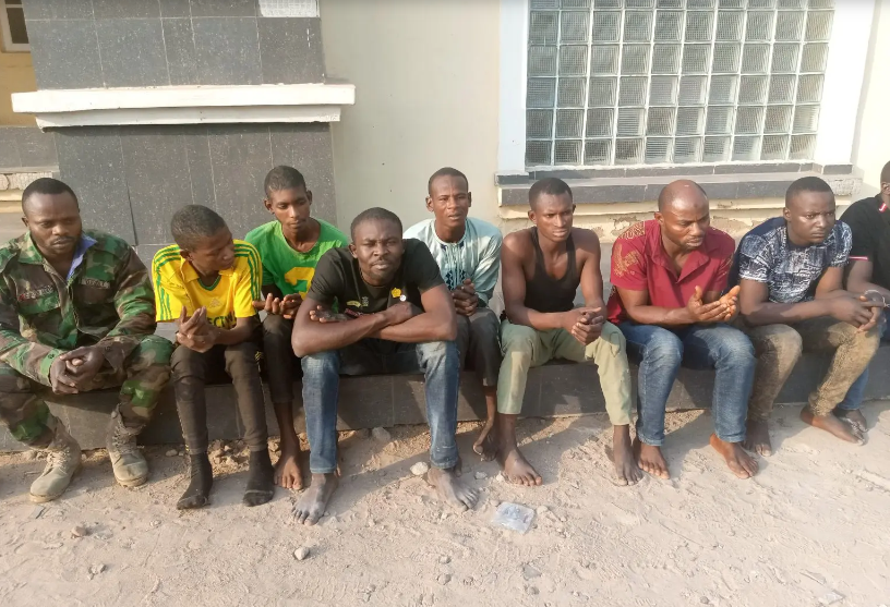 Fake soldier and 11 suspected armed robbers arrested in Kogi 