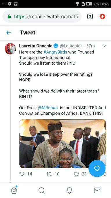Nigerian lady accuses President Buhari's media aide lauretta onochie of issuing death threats to her shares screenshot dm class=
