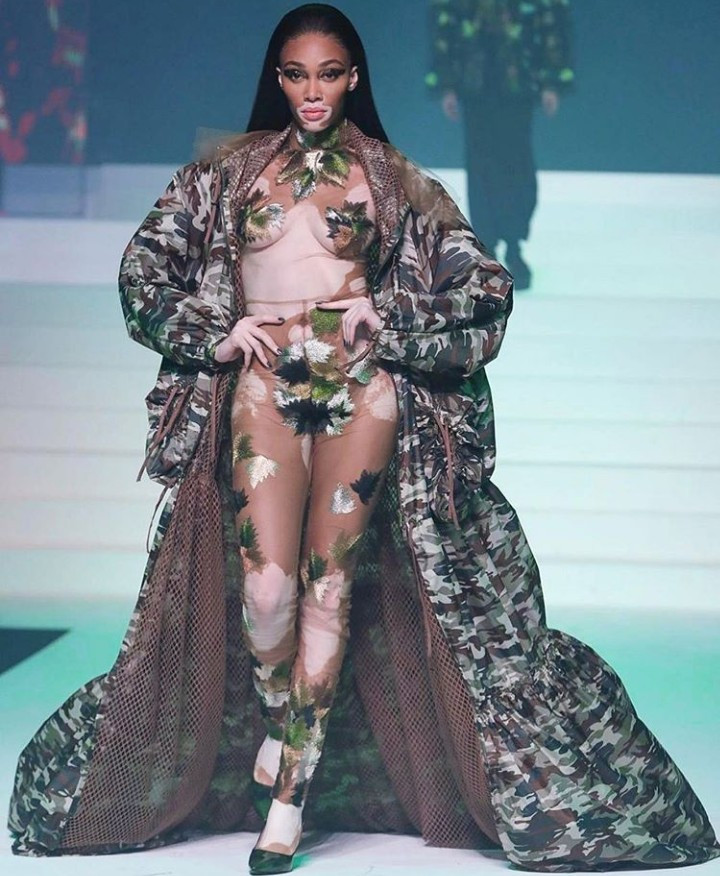 Winnie Harlow is a vision to behold as she walks the runway for Jean-Paul Gaultier