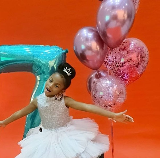 Peter and Lola Okoye share lovely new photos of their daughter, Aliona, as she turns 7