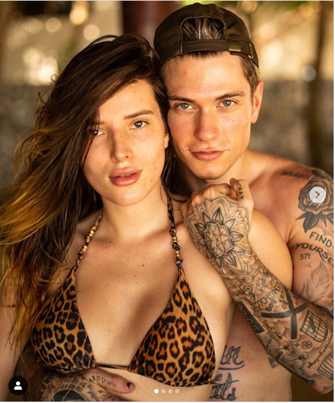 Actress Bella Thorne and her Italian beau Benjamin Mascolo pack on the PDA in new loved-up photos