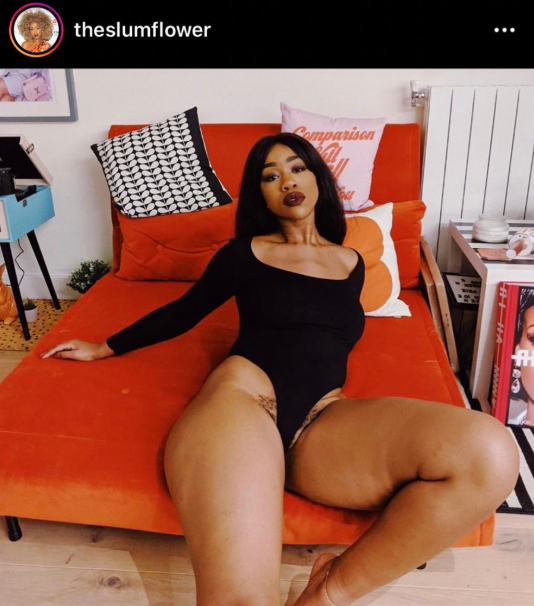 Slumflower starts debate after sharing photos of her unshaved private part in "Bring Back the Bush" campaign