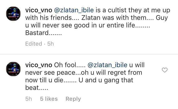 Vic O accuses Zlatan Ibile of setting him up and beating him (video)