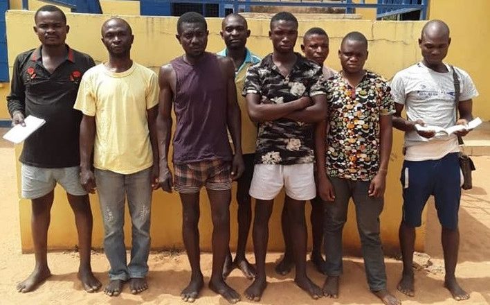 <html>
  <body>
    Recent arrest of 8 individuals in Benue