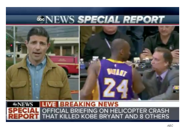 ABC News correspondent suspended for inaccurate reporting on Kobe Bryant helicopter crash