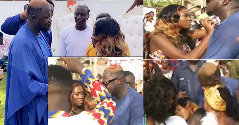 Actress Fella Makafui hospitalized after fainting at her wedding to rapper, Medikal (video)