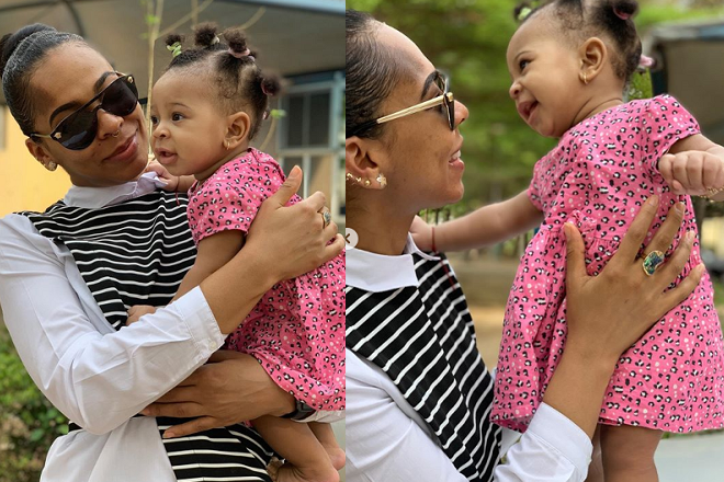 Exciting Snaps of Tboss and Her Baby Daughter