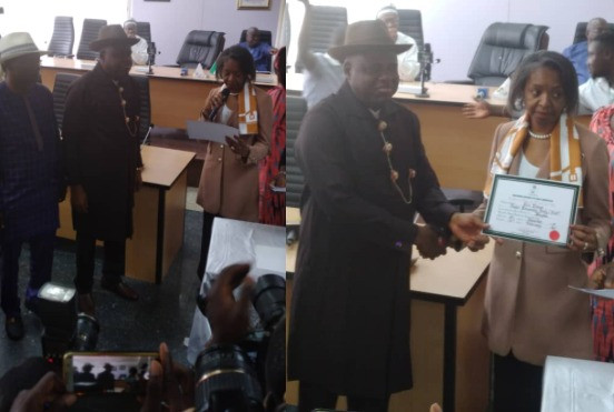 Photos: PDP’s Duoye Diri Receives INEC Certificate of Return in Bayelsa