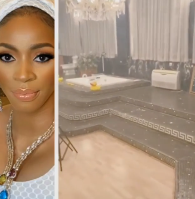 Billionaire wife, Shade Okoya's massive bathroom causes a stir online (video)