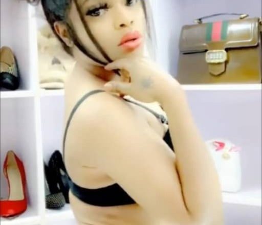 Bobrisky leaves little to the imagination as he poses in just his underwear