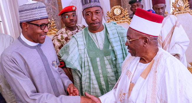 President Buhari Urges Borno Leaders to Assist in Combating Boko Haram