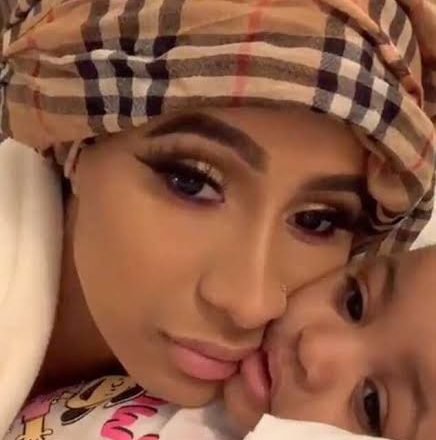 Cardi B hits back at Twitter user who criticized her daughter’s looks