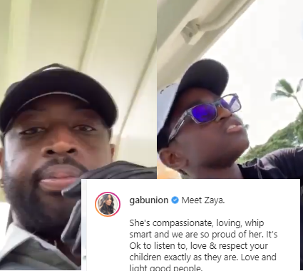 Support for Gabrielle Union as she shares Dwyane Wade’s 12-year-old transgender child’s video discussing sexuality (video)