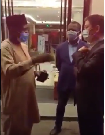 Consul-General of Nigeria in China confronts Chinese officials for targeting Nigerians in the wake of Coronavirus in the country (video)