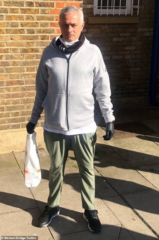 Coronavirus: Jose Mourinho lends a helping hand by delivering essential goods to the elderly in London (photos)