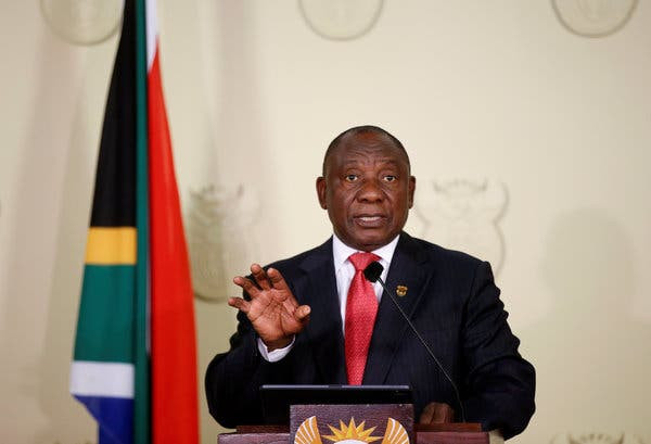 Coronavirus: South African president Cyril Ramaphosa announces 33% pay cut for himself and members of his Cabinet