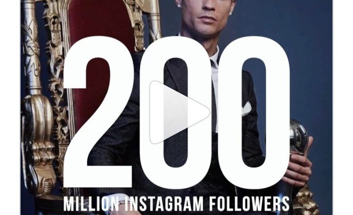 Cristiano Ronaldo Achieves Incredible Feat of 200 Million Instagram Followers