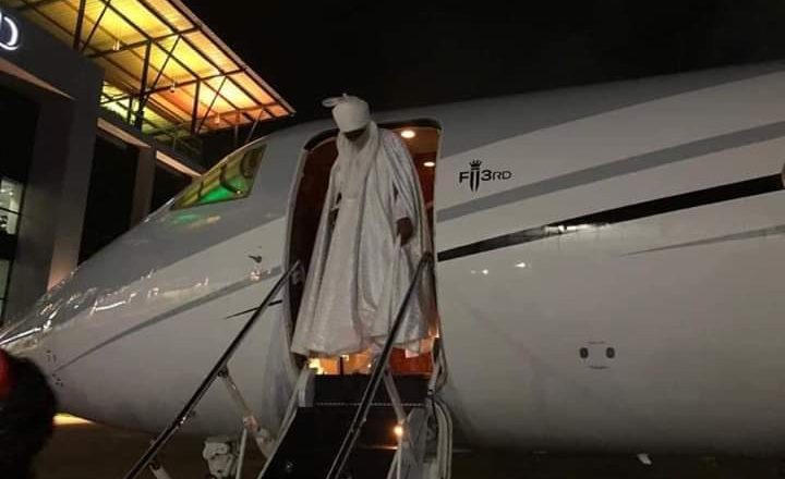 Dethroned Emir of Kano, Sanusi Lamido Sanusi finally arrives Lagos (video/photos)