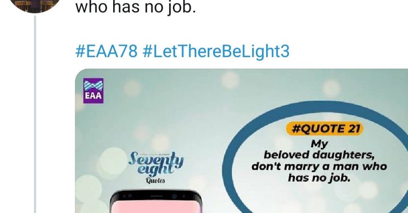 Pastor Adeboye’s Advice: Why Women Shouldn’t Marry Men Without Jobs