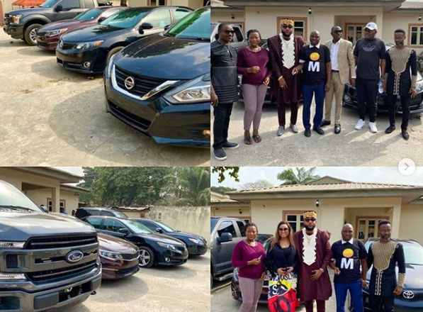 E-Money’s Generosity: Cars for Staff on His Birthday (see photos)