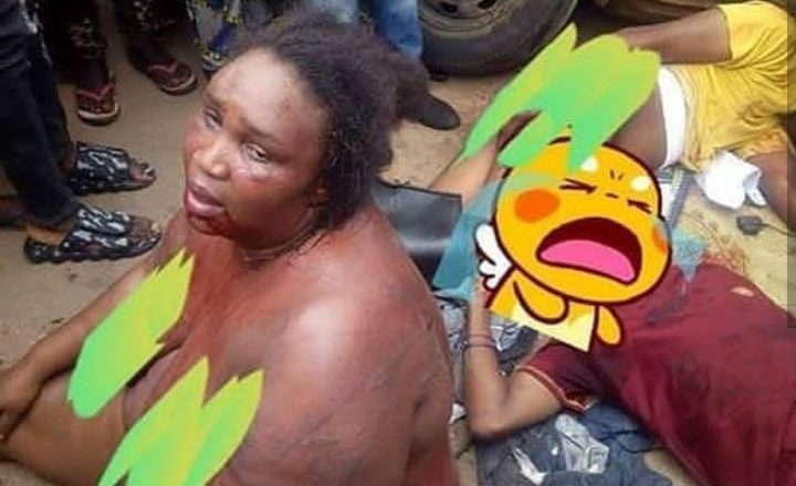 Female robber and accomplices caught in the act of robbery along Benin-Auchi road
