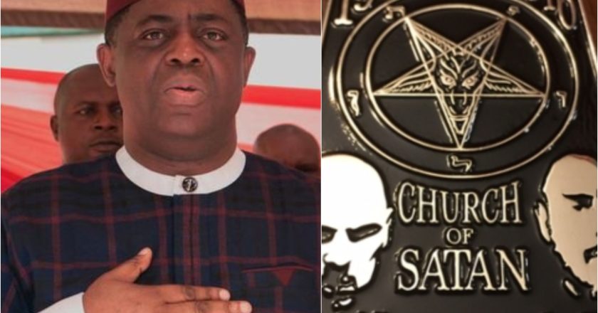The Twitter confrontation between Femi Fani-Kayode and the Church of Satan regarding the killing of a pregnant woman and children by a Christian sect