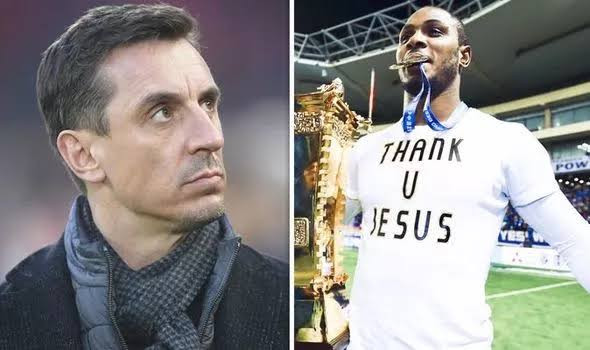 Manchester United’s “desperate” signing of Odion Ighalo slammed by Gary Neville
