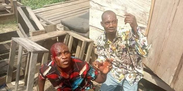 Graphic photos of two suspected robbers before and after they were burnt to death in Bayelsa