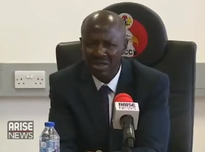 The EFCC boss, Ibrahim Magu, insists that Coronavirus is caused by corruption (video)