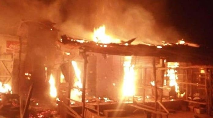 INEC office in Imo gutted by fire, weeks after Supreme court sacked Ihedioha