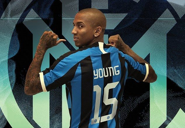 Inter Milan confirm signing of Ashley Young from Manchester United in a £1.5million deal