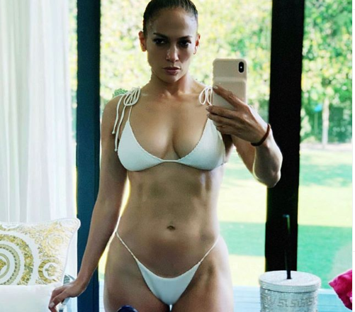 Jennifer Lopez, 50, flaunts her banging bikini body as she poses for mirror selfie