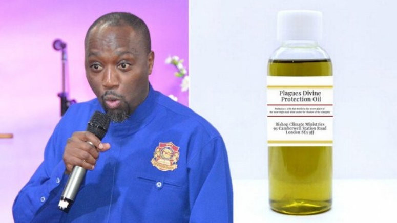 Kenyan Pastor investigated in UK for selling oil he claims can protect his members from Coronavirus
