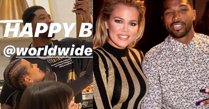 Khloe Kardashian and Tristan Thompson Spotted Getting Cozy at Friend’s Birthday Party