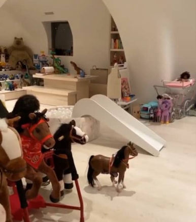 Kim Kardashian shows off her children's playroom that looks like a toy store and has everything a child could ever dream of (photos/video)