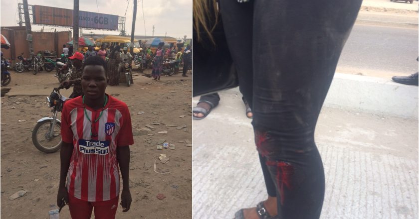 Lagos State Task Force Officials accused of causing accident involving Okada rider and passenger