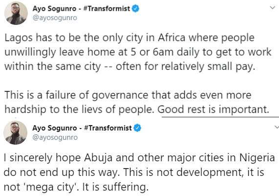 Concerns from Ayo Sogunro, human rights lawyer, about the state of Lagos