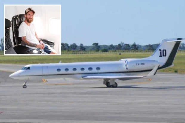 Lionel Messi’s £11m private jet makes emergency landing at Brussels airport due to faulty gear