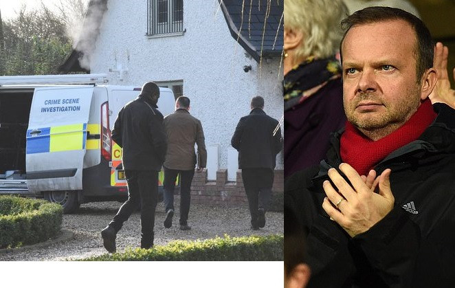 Manchester United chief Ed Woodward's house now being protected by police after angry fans attacked his Cheshire mansion (Photos)