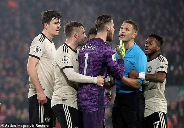 FA Charges Manchester United for Surrounding Referee in Liverpool Clash