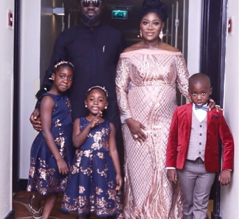 Photos of Mercy Johnson Okojie’s Spouse and Children at the Premiere of Her Movie