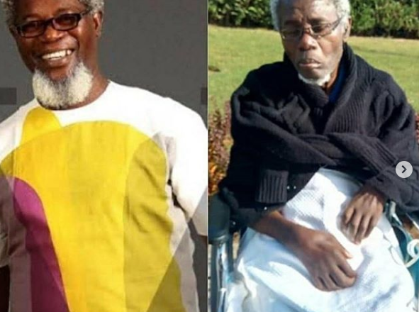 Shocking new images of ailing veteran actor, Victor Olaotan leave Nigerians stunned