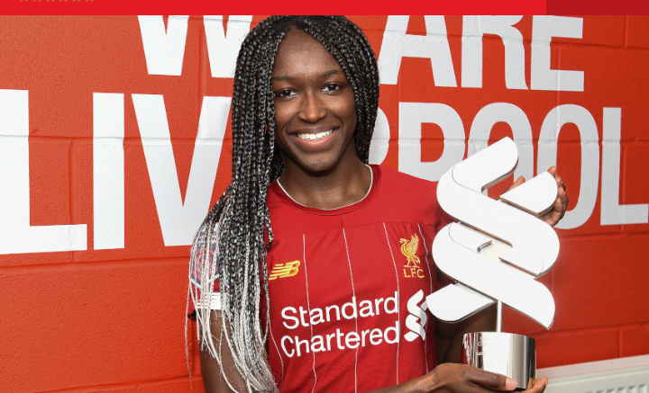 Liverpool Women’s Player of the Month Award Goes to Nigerian Player, Rinsola Babajide